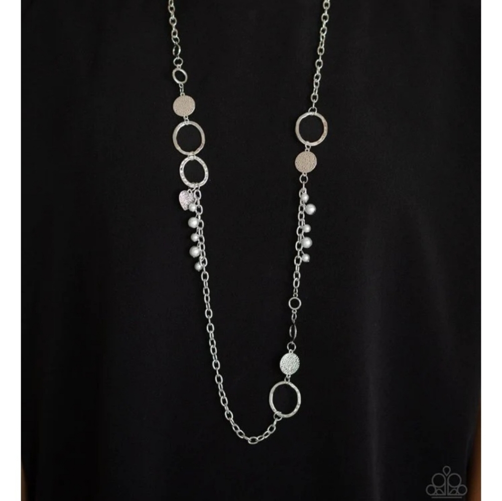 Paparazzi Unapologetic Flirt Silver Necklace